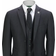 Luxe Retro Tailored Fit Jacket Suit 3-Piece - Black