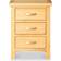 Roseland Furniture London Oak Bedside Table 32x42cm