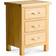 Roseland Furniture London Oak Bedside Table 32x42cm