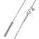 Pandora Timeless Pavé Prism Drop Necklace - Silver/Transparent