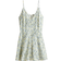 H&M A-Line Strap Dress - White/Floral