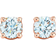 Tiffany & Co. Solitaire Stud Earrings - Rose Gold/Diamonds