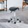 Homcom Rolling Salon Black Saddle Chair 66cm