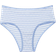 PINK Cotton Cheeky Panty - Harbor Blue Stripe Pointelle