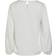 Vila Round Neck Long Sleeve Top - Snow White