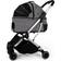 AttreX Foldable Pet Stroller with Detachable Carrier