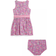 Polo Ralph Lauren Poplin Dress & Bloomer - Palais Floral Hot Pink