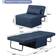 Saemoza 4 in 1 Multi-Function Navy Blue Sofa 91.5cm 1 Seater