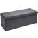 Casaria Foldable Dark Grey Linen Storage Bench 80x40cm