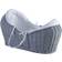 Kinder Valley Waffle Wicker Pod Moses Basket with Rocking Stand 18.1x33.1"