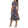 Calvin Klein Printed Midi Dress - Indigo Multi