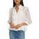 Karl Lagerfeld Ruffled 3/4-Sleeve Blouse - Soft White