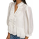 Karl Lagerfeld Ruffled 3/4-Sleeve Blouse - Soft White