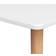 vidaXL 248145 White/Natural Bar Table 60x120cm