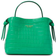 Kate Spade Knott Croc Embossed Medium Top Handle Bag - Leafy Green