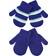 Sock Snob Baby's Striped Knitted Mittens 2-pack - Blue