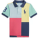 Polo Ralph Lauren Big Pony Cotton Mesh Polo Shirt - Pale Red/Multi