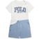 Polo Ralph Lauren Baby's Logo Cotton Jersey Tee & Mesh Short Set - Deckwash White