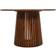 Buttercup Farm Slatted Round Brown Gloss/Warm Walnut Dining Table 120cm