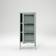 Department Large Slate Grey Glass Cabinet 50x110cm