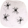 Quickdraw Party Decorations Stretchy Fake Spider Web with Spiders Black/White