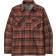 Patagonia Men's Insulated Midweight Fjord Flannel Shirt - Ice Caps/Burl Red