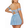 iCollection Babydoll Lingerie Set - Light Blue