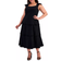 Anne Klein Ruffled Tier Midi Dress - Black