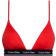 Calvin Klein Meta Legacy Triangle Bikini Top - Cajun Red