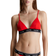 Calvin Klein Meta Legacy Triangle Bikini Top - Cajun Red