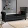 Rosdorf Park Jodi Black Sofa 218cm 2 Seater