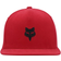 Fox Head Snapback Hat - Red