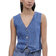 Pieces Sky Denim Vest - Medium Blue Denim