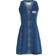 Calvin Klein Zip Through Mini Dress - Denim Medium