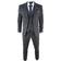 Truclothing Men's Ak-12 Peaky Binder Tweed Suit 3-Piece - Grey