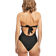 Urban Classics Ladies Recycled Neckholder Swimsuit - Black