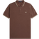 Fred Perry Twin Tipped Polo Shirt - Carrington Brick/Warm Grey