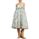 Sister Jane Dream Barn Flower Jacquard Dress - White/Gold/Pale Green