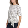 Tommy Hilfiger Women's Side Tie Cuffed Sleeve Blouse - Ivory/Midnight