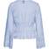 Pieces Armorine Cotton Long Sleeved Top - Blue Bell