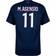 Nike PSG Home M.Asensio 11 Ligue 1 Shirt 2024-2025