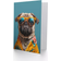 ARTERY8 Greeting Card Pug Dog Lover Hawaiian Shirt Fun Portrait for Him