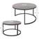 Homcom Living Room Grey Coffee Table 78.5x78.5cm 2pcs