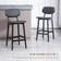 Homcom Contemporary Black Bar Stool 92cm 2pcs