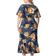 Kiyonna Madrid Maxi Dress - Amber Blossom Print