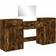 vidaXL 3276529 Smoked Oak Dressing Table 39x56.5cm 4pcs