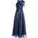 Eliza J Bow Detail One-shoulder Taffeta Jumpsuit - Navy