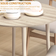 Homcom Folding Natural Dining Table 89cm