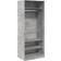 vidaXL 3307696 Concrete Grey Wardrobe 80x200cm