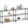 vidaXL 846034 Transparent/Black Console Table 30x194.5cm